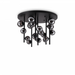 Pavir&scaron;inis &scaron;viestuvas PERLAGE, G9, juodas/dūmų sp.