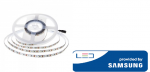 12W/m LED juosta, 2835, 120 LEDS, IP20, 6500K, SAMSUNG LED chip, 5 metrų ritė