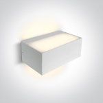 12W LED pavir&scaron;inis fasado &scaron;viestuvas, baltas, E27