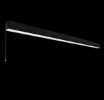59W pakabinamas linijinis &scaron;viestuvas X-LINE SLIM UP&DOWN LED COMPACT, juodas, 3000K, dimeriuojamas