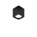 4W LED pavir&scaron;inis &scaron;viestuvas DOT, juodas, 3000K, dimeriuojamas