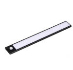 1,5W LED įkraunamas linijinis pavir&scaron;inis &scaron;viestuvas, 30cm, juodas, 3000K, su judesio davikliu