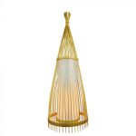 Pastatomas &scaron;viestuvas, E27, medinis, &Oslash;450x1500mm