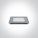 16W LED įleidžiama panelė, pilka, 3000K
