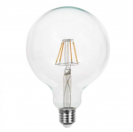 10W LED filamentinė lemputė, G125, E27, 6500K