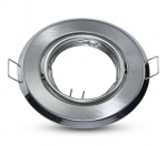 Įleidžiamas GU10 lemputės rėmelis V-TAC, satino nikelio spalvos, 2 vnt. pakuotėje