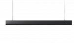 37,3W LED linijinis pakabinamas &scaron;viestuvas X-LINE SLIM, juodas, 4000K, IP40, &scaron;viečia į vir&scaron;ų ir į apačią
