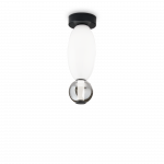 18W LED pavir&scaron;inis &scaron;viestuvas LUMIERE, baltos/juodos sp., 3000K