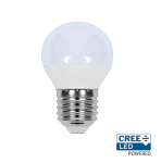 3,7W LED lemputė E27, G45, 6500K, 180&deg;, CREE LED chip