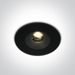 6W LED įleidžiamas &scaron;viestuvas, juodas, 3000K, IP65