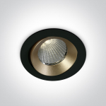 12W LED įleidžiamas &scaron;viestuvas, juodas, 3000K, IP65