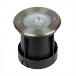 8W LED įleidžiamas į žemę &scaron;viestuvas, juodu korpusu, 4000K, IP67