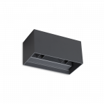 25W LED sieninis fasado &scaron;viestuvas ATOM, antracito sp., 3000K, IP54