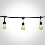 1W LED girlianda, 12xLEDs, IP67, 8,5m, su saulės baterija