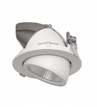 21W LED įleidžiamas pakreipiamas &scaron;viestuvas ANGLE, juodas, 4000K, IP44, 53,2&deg;