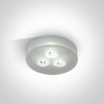 3x1W LED įleidžiamas &scaron;viestuvas, 6000K