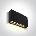 6W LED sieninis vidaus/lauko &scaron;viestuvas, antracito sp., 3000K