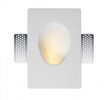 Užglaistomas GU10 lemputės rėmelis, baltas