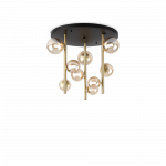 Pavir&scaron;inis &scaron;viestuvas PERLAGE, G9, juodos/žalvario/gintaro sp.