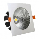20W COB LED kvadratinis &scaron;viestuvas, 4500K, su maitinimo &scaron;altiniu