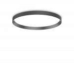 53W LED lubų/sieninis &scaron;viestuvas FLY, juodas, 3000K, IP40