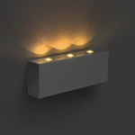 0,6W LED sieninis &scaron;viestuvas, aliuminio sp., geltona &scaron;viesos sp.