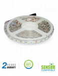 10,8 W/m LED juosta V-TAC, 5050, 60 LED/m, (6400K) &Scaron;altai balta