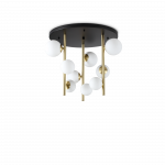 Pavir&scaron;inis &scaron;viestuvas PERLAGE, G9, juodos/žalvario/baltos sp.