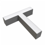 15W LED pakabinamo linijinio &scaron;viestuvo T formos sujungimas, sidabro sp., 6000K