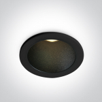 3W LED įleidžiamas &scaron;viestuvas, juodas, 3000K, 10103J/B/W