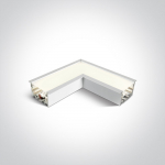 8W LED kampinė jungtis, balta, 4000K
