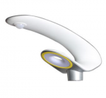 20W sodo &scaron;viestuvas V-TAC su judesio davikliu, 4000K, IP65, su saulės baterija, sidabro spalvos