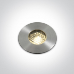 3W LED įleidžiamas į žemę &scaron;viestuvas, nerūdijančio plieno sp., 3000K