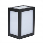 12W LED sieninis &scaron;viestuvas, juodas, 4000K, IP65