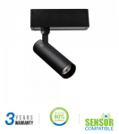 15W akcentinis &scaron;viestuvas į magnetines sistemas, juodas, 3000K