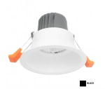 12,8W įleidžiamas &scaron;viestuvas BERYL NEW LED O-1, juodas, 3000K, IP44, DALI