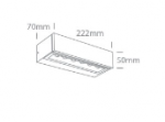 2x6W sieninis lauko &scaron;viestuvas, baltas, 3000K, IP65