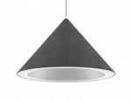 34W LED pakabinamas akustinis &scaron;viestuvas HOLY 550, baltu korpusu, 3000K