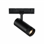 25W LED akcentinis &scaron;viestuvas į 3 fazių bėgelį EOS, juodas, 3000K, DALI