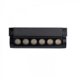 5W LED &scaron;viestuvas į magnetinius bėgelius, juodas, 4000K, pakreipiamas