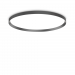 65W LED lubų/sieninis &scaron;viestuvas FLY, juodas, 3000K, IP40