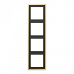 Keturių pozicijų rėmelis JUNG LS 990 serijai, juodos/bronzos spalvos