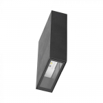 4W LED sieninis &scaron;viestuvas, juodas, 6400K, IP65