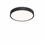 43W LED plafonas RAY, juodas, 3000/4000K, IP44