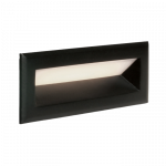 3W LED įleidžiamas &scaron;viestuvas, juodas, 3000K, IP65