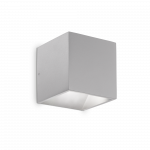 8,5W LED sieninis fasado &scaron;viestuvas RUBIK, pilkas, 3000K, IP54