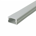 LED pavir&scaron;inis profilis su dangteliu, sidabro sp., 2000x17x10mm