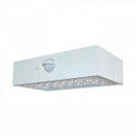 3W LED pavir&scaron;inis &scaron;viestuvas su saulės baterija ir judesio davikliu, baltas, 3000/4000K