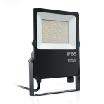 100W LED prožektorius OPTONICA, juodas, 3000-6000K, IP66, IK08