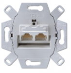 Dviejų LAN terminalų lizdas, ekranuotas.